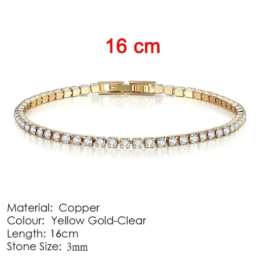 4mm Simple Diamond Bracelet